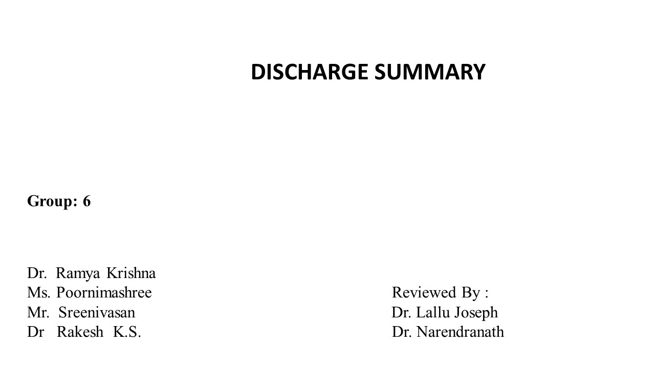 Discharge Summary